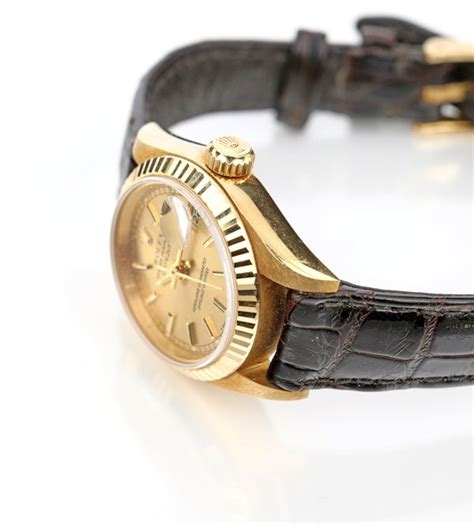 rolex date just oro cinturino pelle|rolex datejust 36 mm.